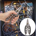 Ckraxd 7-Inch Multi-Function Wire Stripping Pliers with Cutting, Stripping, Crimping, and More for DIY Projects and Electrical Repairs
