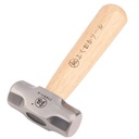 MOMOJIA Heavy Duty Octagonal Hammer High Carbon Steel Head, Solid Wood Handle