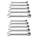 Gearwrench 9418 10 Piece Sae/Metric Combination Gearwrench Set
