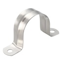 Unique Bargains 35Mm Rigid Pipe Strap, 304 Stainless Steel, 2 Hole Clamps, 8 Pcs