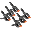 Wideskall 9" Inch Heavy Duty Large Nylon Plastic Spring Clamps Pack of 6
