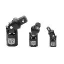 HART 3 Piece Socket Wrenches & Sets Impact Universal Joint, Chrome Vanadium Steel