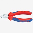 Knipex 5" Diagonal Cutters for Electromechanics - Chrome W/ Multigrip