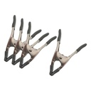 4 Pieces Flexible Spring Clamps Fittings Durable Portable Professional Heavy Duty Backdrop Clips for Model Woodworking Photography Dress DIY