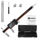 HARDELL Caliper 6 Inch, Stainless Steel Caliper Measuring Tool with Large LCD Screen,Inch/Millimeter, Auto-Off Feature, for DIY, Jewelry, Parts