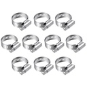 10 Pcs Hose Clamp Kit Stainless Steel Clamps Hose Clip Stainless Steel Hose Clamp Tube Clamp