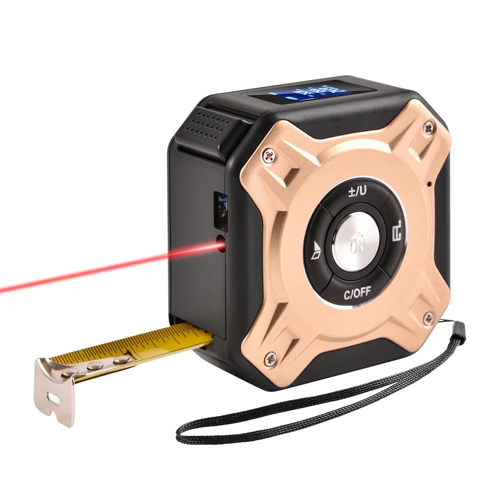 Kkmoon 3 in 1 Tape Measure - Digital Ranger Finder 16Ft