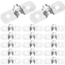 100Pcs Pipe Clamp U Bracket Stainless Steel Pipe Holder Tube Clamp Mounting Bracket