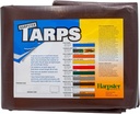 Super Heavy Duty Brown Tarp 8 Oz, 12'X25'