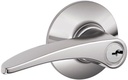 SCHLAGE F51A MNH 625 Manhattan Lever Keyed Entry Lock, Bright Chrome