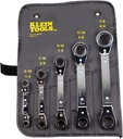 Klein Tools Reversible Ratcheting Box Wrench Set, 5-Piece, Black Made in USA