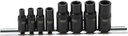 BGS 8 Pcs Tap Adaptor Socket Set 6,3 Mm (1/4") / 10 Mm (3/8") Drive