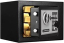Small Safe Box for Money, 0.23 Cubic Digital Mini Safe for Home Office Hotels Bu
