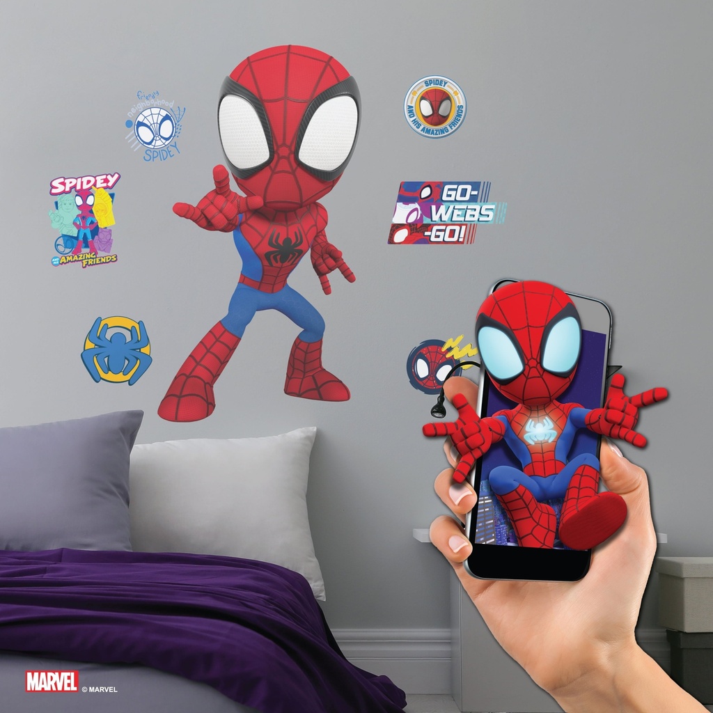 Marvel Spidey Wall Decals - Interactive Kids Room Stickers