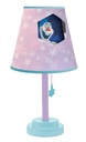 Disney'S Frozen Kids Bedroom Purple Polyester Table Stick Lamp, 18 Inches