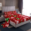 Snowman Sheets Winter Snowflake Christmas Tree Print Sheet Set for Boys Girls Adults, Cartoon Snowman Xmas Theme Bed Sheets Set Twin, 1 Flat Sheet 1 Fitted Sheet + 1 Pillowcase