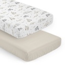 Serengeti Animals 2 Pack Fitted Crib Sheet Boy or Girl Gender Neutral Unisex by Sweet Jojo Designs