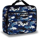Lone Cone Kids' Insulated Lunch Box, Fun Pattern for Boys and Girls, Polyester, Shark Camo, Standard