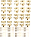Golden Horn Lock Premium Quality Latch Hook Canvas with Buckle Latch - Perfect for Jewelry Boxes and More - 20Pcs