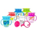 8 Oz 12M plus 360 Edge Rim Nuby 2 Stage Drinking Cups - Case of 48