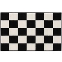Mainstays 36"X56" Black and White Check Indoor Area Rug