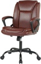 Bestoffice Ergonomic Office Chair, Lumbar Support, Swivel Rolling for Men, Women(Brown)