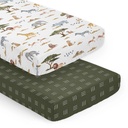 Jungle 2 Pack Fitted Crib Sheet Boy or Girl Gender Neutral Unisex by Sweet Jojo Designs