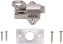 Fanlight Window Catch,Zinc Alloy Window Gate Security Pull Spring Bounce Door Bolt Lock with Flush Keep&Mounting Screws