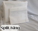 Simply Cuddly Organic Cotton Split King Sheets Deep Pocket Sheets GOTS Certified 300 TC All Ages
