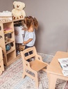 Woodandhearts Montessori Chair for Toddler, Wooden Baby Chair, Kids Playroom Stool, Toddler Chair, Children Chair