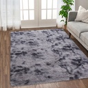 Glowsol 8'X10' Area Rug Extra Large Shag Fluffy Soft Rug Carpets Fuzzy Non-Skid Furry Plush Area Rugs for Living Room Bedroom, Dark Gray
