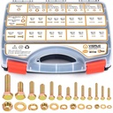 VIGRUE 1045PCS Grade 8.8 Metric Bolts and Nuts Assortment, M4 M5 M6 M8 M10 Bolt Assortment, Heavy Duty Zinc Plated, Length from 12Mm - 30Mm