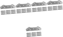 50 Pcs Stainless Steel Corner Code Angle Brackets Corner Brackets Braces Brackets Furniture Corner Connectors Shelf Brackets Stainless Steel Furniture Corner Connector Corner Brace