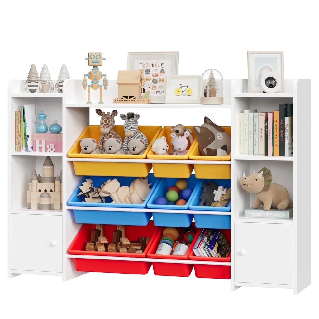 Homfa Kids Toy Cubby Bookcase - Organized Storage Solution