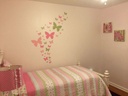 Beautiful Butterfly Wall Decals Pink ,Soft Pink & Sage Girls Room Decor Stickers 39 Butterflies 1.5" -10.5"