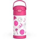 THERMOS - 12Oz Stainless Steel Insulated Straw Bottle, Barbie