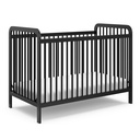 Storkcraft Pasadena 3-In-1 Convertible Baby Crib, Black