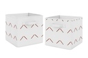 Mod Dinosaur Orange Arrow Fabric Storage Bin (Set of 2) by Sweet Jojo Designs