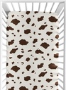 Western Cowgirl Cow Print Fitted Crib Sheet Girl Boy Gender Neutral Unisex by Sweet Jojo Designs