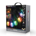 Monster Illuminessence Smart 35Ft Bistro+ Patio String Light, Multi-Color, Outdoor