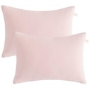 Flxxie 2 Pack Microfiber Soft Toddler Pillows for Sleeping, Small Kids Travel Pillows, Machine Washable, Perfect for Toddler Bed, 13" X 18", Pink