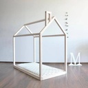Custom Kids Furniture Sophia Toddler Floor Bed with Chimney