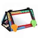 Tummy Time Floor Mirror Developmental Baby Mirror Tummy Time Toys Activity Double High Contrast Baby Toy Black and White Infant Toys 0-3 Months for Babies Newborn Infants Toddler Boys and Girls