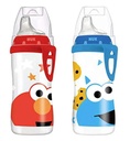 NUK Sesame Street Active Sippy Cup, 10Oz, 2 Pack, Elmo and Cookie Monster