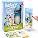 Bluey Decorate Your Own Water Bottle, Repositionable Stickers, Great for Bluey Birthday Parties, Summer Sports, and More, Reusable Bpa-Free Water Bottle for Kids Ages 3, 4, 5, 6