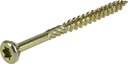 967769 Wood Screws, #9 X 2-1/2, Premium Star Drive Indoor Cabinet Screws, Gold Yellow Zinc, 1/4 Keg, 2500 Pcs