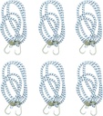 AB Tools-Toolzone 72" Heavy Duty Bungee Cords Fasteners Tie Downs Fastening Metal Hooks 6Pk