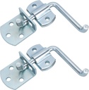 Lonffery Trailer Gate Latch, 2 Pack Stake Bed Latches, Straight Side Gate Latch Bracket Sets for Utility Trailer, Stake Body Gates, Trucks, Wood