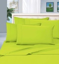 Celine Linen ® 1500 Collection 4Pc Bed Sheet Set California King, Lime-Green