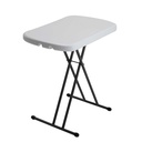 Lifetime 26 Inch Rectangle Personal Table, Indoor/Outdoor Light Commercial Grade, White Granite (80251)
